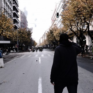 Εικόνες από τα επεισόδια στην πορεία της Θεσσαλονίκης