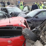 Μεγάλη καραμπόλα στην Εθνική Οδό