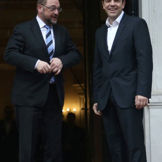 Τι είπαν Τσίπρας και Σουλτς μετά την συνάντηση τους