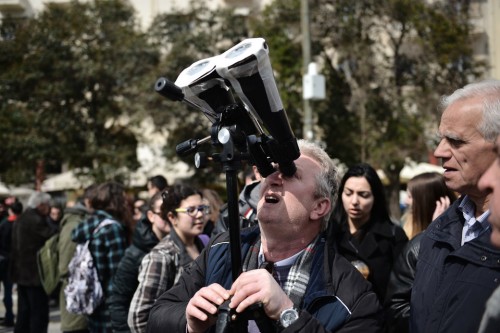 Το εντυπωσιακό φαινόμενο της έκλειψης στη Θεσσαλονίκη