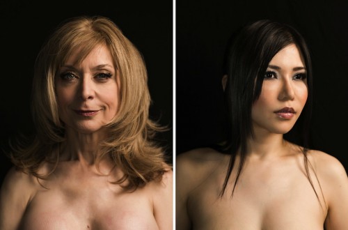 Τα πρόσωπα ανθρώπων που δουλεύουν στη βιομηχανία του πορνό σε κανονικές πόζες