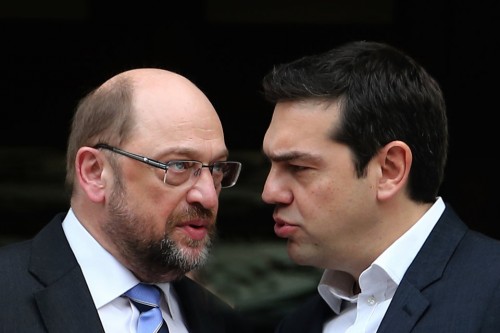 Σουλτς: Να μην αποκλίνει ο Τσίπρας από την κοινή πολιτική γραμμή της ΕΕ έναντι της Μόσχας