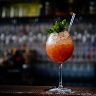 The Bank Job  presents  “Noisette Rouge” cocktail