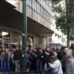 Ένταση έξω από το υπουργείο Εργασίας