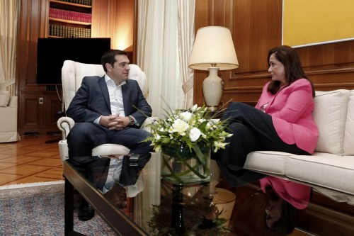 Τηλεφωνική επικοινωνία Ντόρας Μπακογιάννη – Αντώνη Σαμαρά