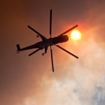 Φωτογραφίες από τη φωτιά στον Υμηττό