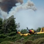 Μεγάλη φωτιά στη Λακωνία- Είχαμε πτώση καναντέρ