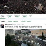 Πάμπλο Ιγκλέσιας στο twitter: «Η δημοκρατία νίκησε στην Ελλάδα»