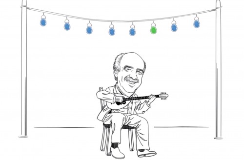 Ο Βαγγέλης Μεϊμαράκης ρεμπέτης στο νέο σποτ των ΑΝΕΛ