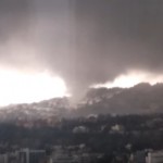 Ανεμοστρόβιλος πάνω από την Αθήνα (βίντεο)