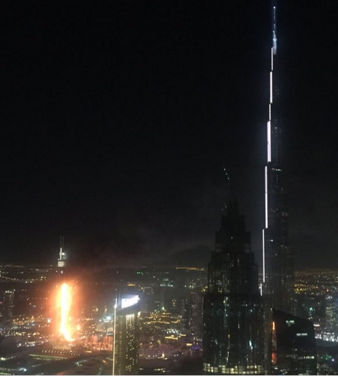 Πυρκαγιά σε ουρανοξύστη στο Ντουμπάι