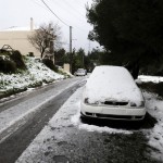 Κυκλοφοριακά προβλήματα λόγω της χιονόπτωσης στη Θεσσαλονίκη