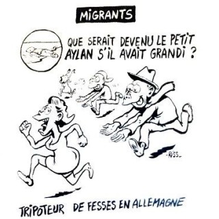 Το σκίτσο του Charlie Hebdo με το προσφυγόπουλο Αϊλάν προκαλεί αντιδράσεις