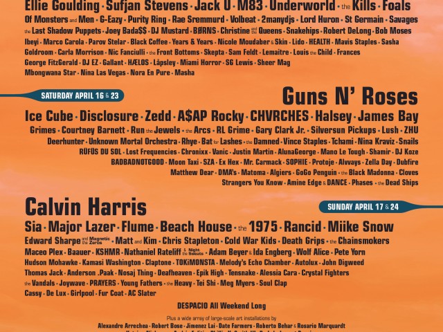 Αυτό είναι το line up του φετινού Coachella