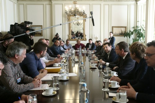 Συνάντηση Τσίπρα-αγροτών στο Μέγαρο Μαξίμου