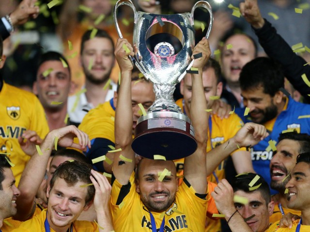 Η κατάκτηση του κυπέλλου από την ΑΕΚ μέσα από 18 φωτογραφίες