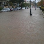 Πλημμύρες στην Κέρκυρα από τα έντονα καιρικά φαινόμενα που έπληξαν την περιοχή