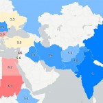 Ο χάρτης του κόσμου σύμφωνα με το μέγεθος του πέους
