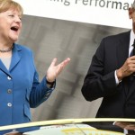 Ο Ομπάμπα αποχαιρετά τη Μέρκελ και της παραδίδει τη σημαία