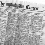 Στις 28 Νοεμβρίου του 1814 οι Times του  Λονδίνου τυπώνονται για πρώτη φορά από αυτόματα πιεστήρια