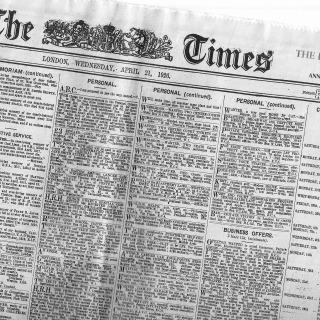 Στις 28 Νοεμβρίου του 1814 οι Times του  Λονδίνου τυπώνονται για πρώτη φορά από αυτόματα πιεστήρια