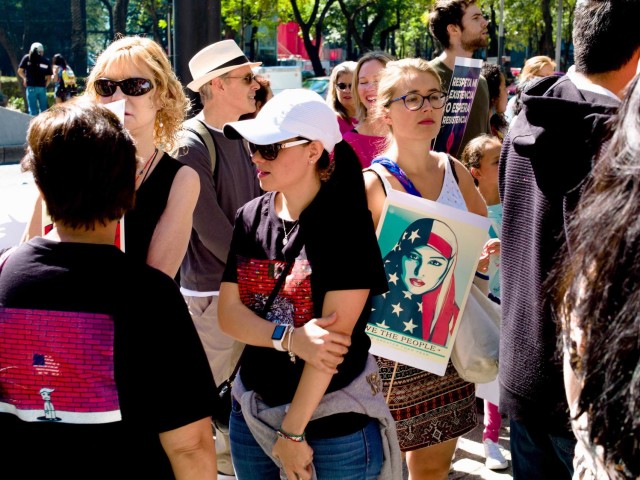 Γυναίκες κατά του νέου Αμερικανού Προέδρου στην πόλη του Μεξικού