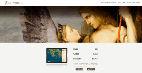 Υποψηφιότητα του ToposText  για το βραβείο «Digital Humanities Awards 2016»