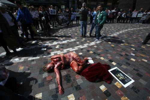 Γυμνή διαμαρτυρία στο Μοναστηράκι για την κακοποίηση των ζώων