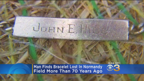 Βετεράνος βρήκε βραχιόλι που έχασε πριν 73 χρόνια