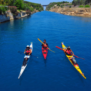 Διέλευση του Ισμού της Κορίνθου με  κανόε καγιάκ