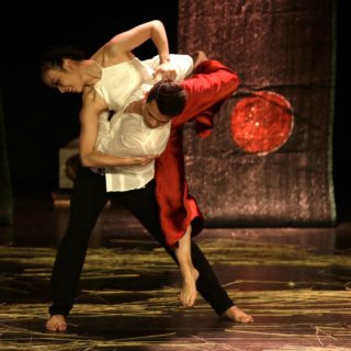 Το χορευτικό γκρουπ «Luciole» κατά τη διάρκεια των 8ων «Jeux de la Francophonie» στο Abidjan της Ακτής του Ελεφαντοστού