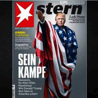 Ο πρόεδρος Τραμπ ως Αδόλφος Χίτλερ στο εξώφυλλο του περιοδικού Stern
