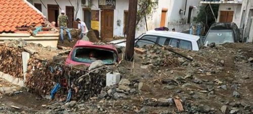 Πρωτοφανείς καταστροφές στην Σαμοθράκη από την χτεσινή θεομηνία