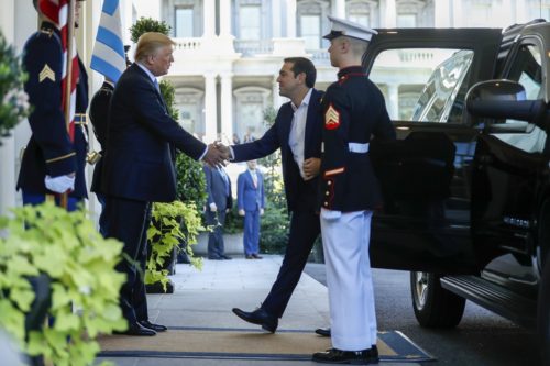 Τραμπ-Τσίπρας: Οι πρώτες φωτογραφίες από την συνάντηση τους