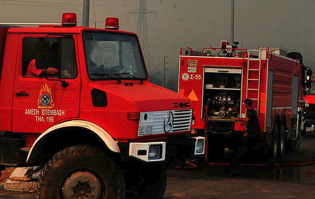 Ηράκλειο: Πυρκαγιά σε εργοτάξιο ξενοδοχείου στη Χερσόνησο