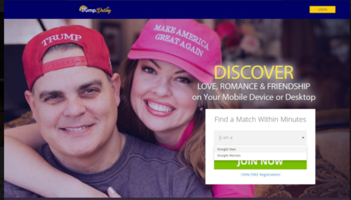 Κι όμως υπάρχει μια ιστοσελίδα γνωριμιών αποκλειστικά για υποστηρικτές του Τραμπ