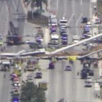 Πεζογέφυρα κατέρρευσε σε αυτοκινητόδρομο στο Μαϊάμι