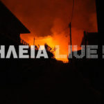 Oλονύκτια μάχη με τις φλόγες στις χαράδρες της Ηλείας [ΕΙΚΟΝΕΣ]