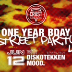 To Crust συμπληρώνει έναν χρόνο και βγαίνει στο δρόμο να το γιορτάσει με Diskotekken και MOOD.