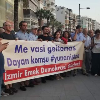 Εκδήλωση συμπαράστασης Τούρκων της Σμύρνης για τους πληγέντες των πυρκαγιών