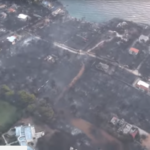 Εναέρια πλάνα από τις πυρκαγιές στην Ανατολική Αττική αποκαλύπτουν το μέγεθος της καταστροφής