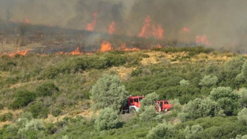 Σε εξέλιξη πυρκαγιά στη Νέα Μάκρη