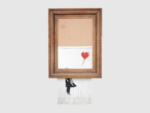 Νέο αποκαλυπτικό βίντεο του Banksy για την καταστροφή του πίνακά του