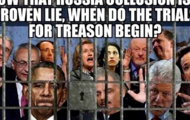 Ο Ντόναλντ Τραμπ έκανε retweet φωτομοντάζ με τον Ομπάμα και το ζεύγος Κλίντον πίσω από τα κάγκελα της φυλακής