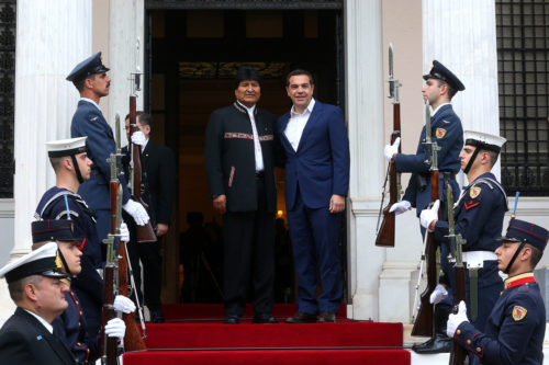 Τσίπρας: Με τη Βολιβία μας συνδέουν κοινοί αγώνες και ιδανικά