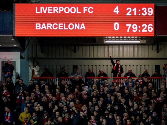 Στιγμιότυπα από την μεγάλη ανατροπή της Λίβερπουλ εις βάρος της Μπαρτσελόνα