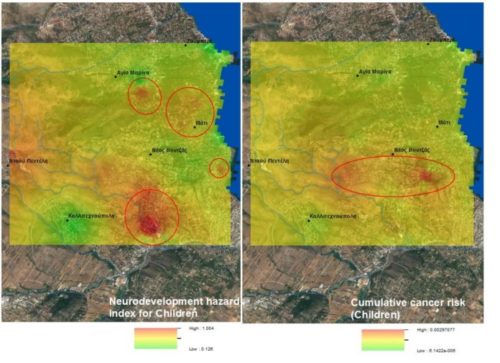 Αμίαντος, μέταλλα και οργανικά προϊόντα, κίνδυνοι για την υγεία των κατοίκων στο Μάτι