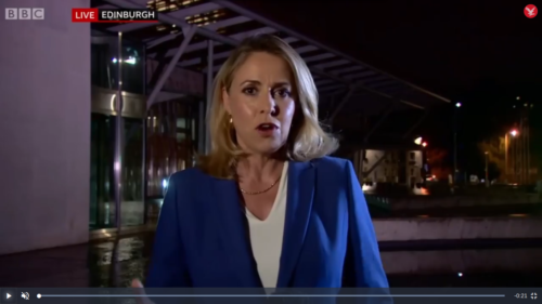 Άνδρας πέφτει με το ποδήλατό του στο νερό κατά τη διάρκεια ρεπορτάζ για το Brexit [VIDEO]