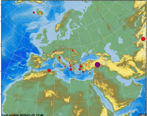Σφοδρότατος σεισμός 6.9 Ρίχτερ στην πόλη Σιβρίτζε της ανατολικής Τουρκίας