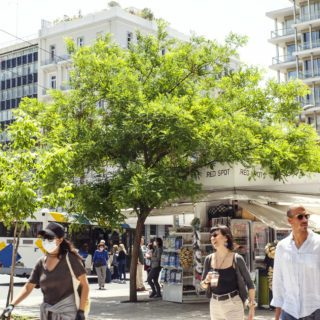 Χαρά και ανασφάλεια στο Κέντρο της Αθήνας
